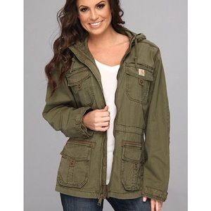 Carhartt El Paso Zip Front Hooded Utility Jacket